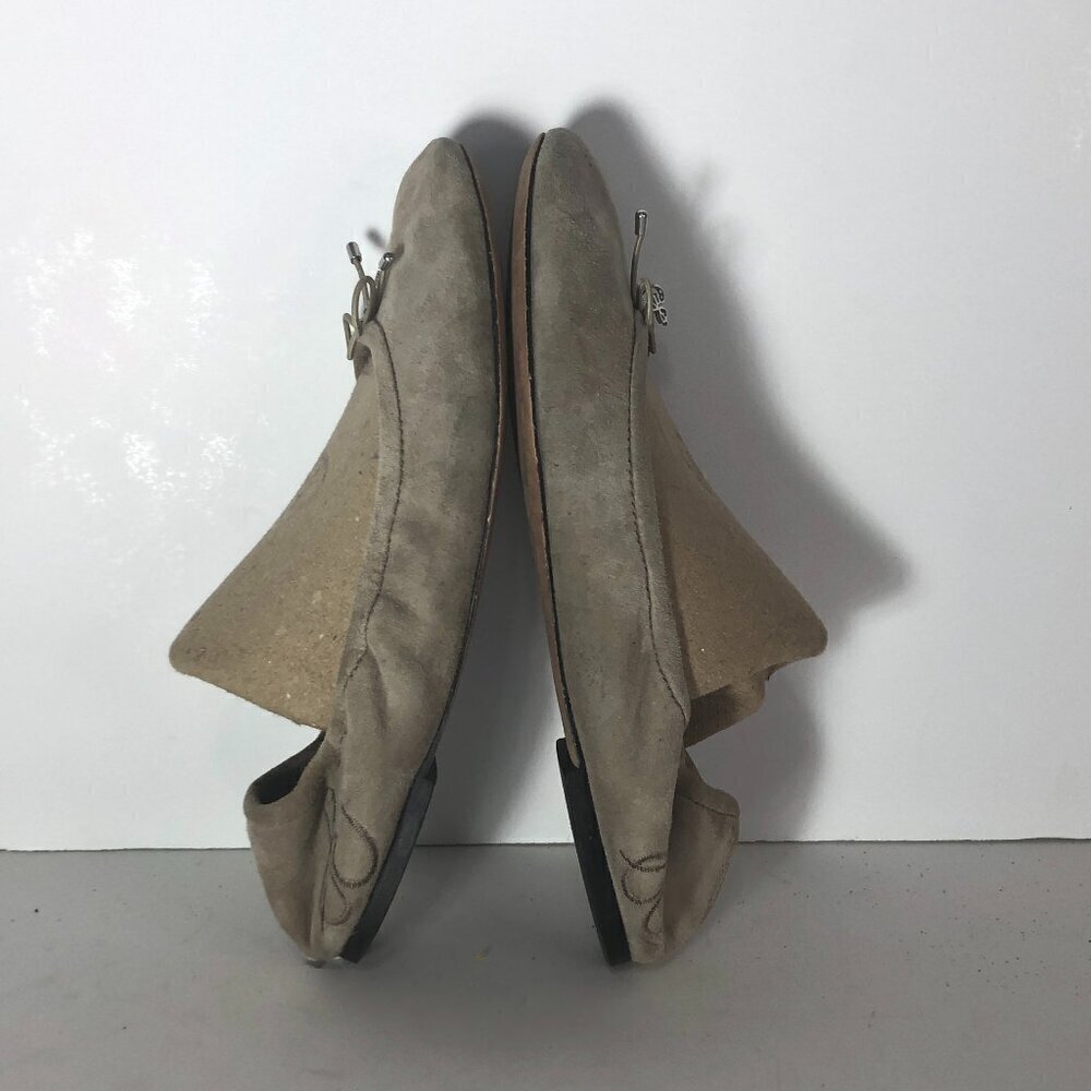 SAM EDELMAN Felicia Flats Women's Size 7.5 Tan Bow Leather Shoes A4085LP255 - Picture 10 of 14